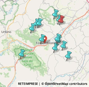Mappa Via Passionei, 61034 Fossombrone PU, Italia (6.63)