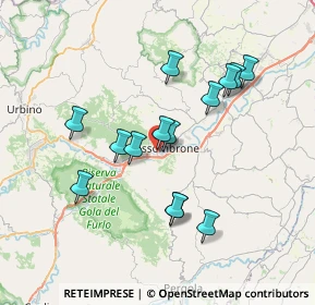 Mappa Via Fratelli Kennedy, 61034 Fossombrone PU, Italia (6.72357)