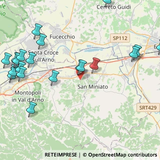 Mappa Via Cavour, 56028 San Miniato PI, Italia (6.007)