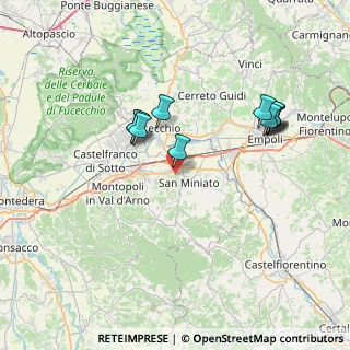 Mappa Via Cavour, 56028 San Miniato PI, Italia (7.37545)