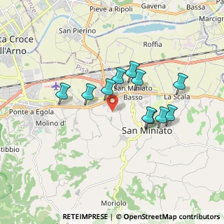 Mappa Via Cavour, 56028 San Miniato PI, Italia (1.53364)