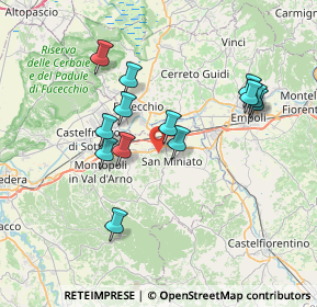 Mappa Via Cavour, 56028 San Miniato PI, Italia (6.9)