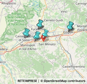 Mappa Via Cavour, 56028 San Miniato PI, Italia (6.01091)