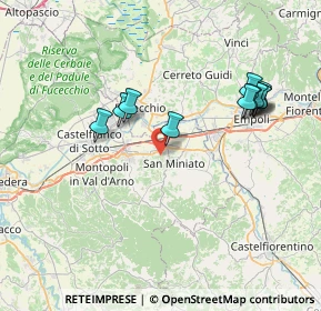 Mappa Via Cavour, 56028 San Miniato PI, Italia (7.67364)