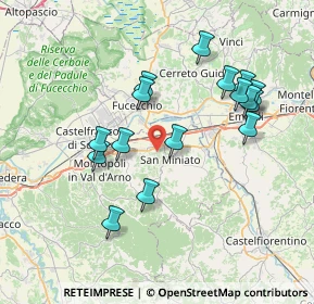 Mappa Via Cavour, 56028 San Miniato PI, Italia (7.49813)