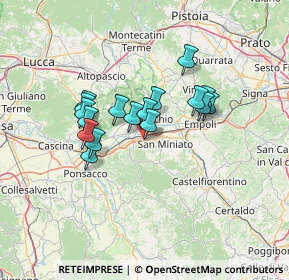 Mappa Via XXV Aprile, 56028 San Miniato PI, Italia (10.86471)
