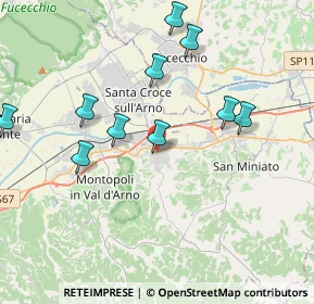 Mappa Via XXV Aprile, 56028 San Miniato PI, Italia (4.48091)