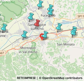 Mappa Via XXV Aprile, 56028 San Miniato PI, Italia (5.16538)