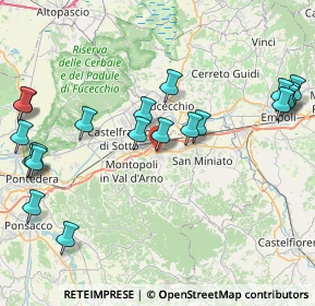 Mappa Via XXV Aprile, 56028 San Miniato PI, Italia (10.137)