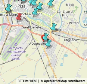 Mappa Via Novecchio n' 10 Loc. Ospedaletto, 56121 Pisa PI, Italia (3.14875)