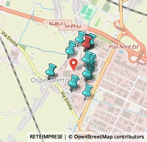 Mappa Via Novecchio n' 10 Loc. Ospedaletto, 56121 Pisa PI, Italia (0.2725)