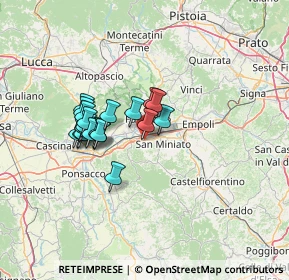 Mappa Piazza Guido Rossa, 56028 San Miniato PI, Italia (10.9935)