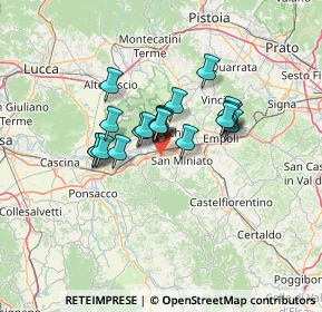 Mappa Piazza Guido Rossa, 56028 San Miniato PI, Italia (9.4855)