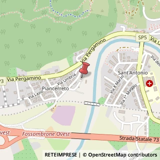 Mappa Via Luigi Pirandello, 1/A, 61034 Fossombrone, Pesaro e Urbino (Marche)