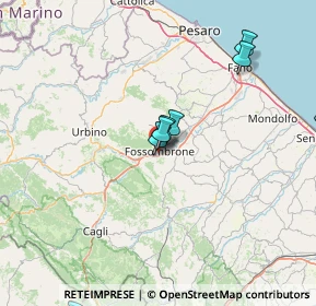 Mappa Via Bartolomeo da Fossombrone, 61034 Fossombrone PU, Italia (21.84583)