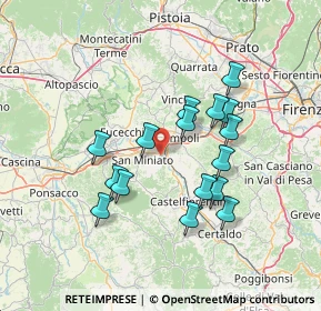 Mappa Ponte A Elsa, 56028 San Miniato PI, Italia (12.9)
