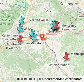 Mappa Ponte A Elsa, 56028 San Miniato PI, Italia (6.94)