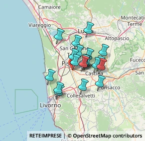 Mappa Via Francesco Squartini, 56121 Pisa PI, Italia (9.0965)