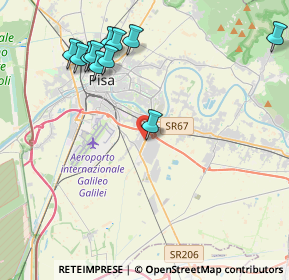 Mappa Via Francesco Squartini, 56121 Pisa PI, Italia (5.34)