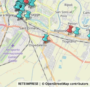 Mappa Via Francesco Squartini, 56121 Pisa PI, Italia (3.334)