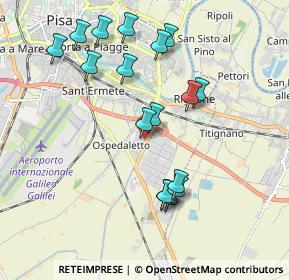 Mappa Via Francesco Squartini, 56121 Pisa PI, Italia (1.98471)