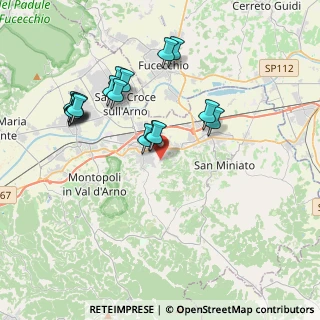 Mappa Via San Saturnino, 56028 San Miniato PI, Italia (3.90412)