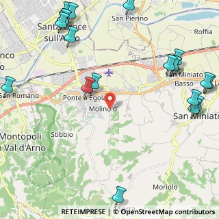 Mappa Via San Saturnino, 56028 San Miniato PI, Italia (3.2545)