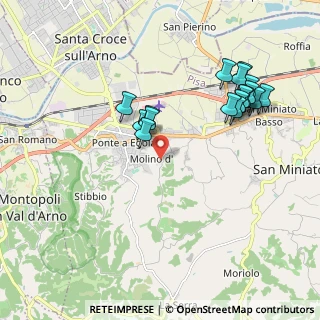 Mappa Via San Saturnino, 56028 San Miniato PI, Italia (2.06235)