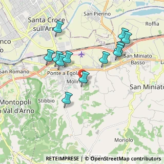 Mappa Via San Saturnino, 56028 San Miniato PI, Italia (1.89333)