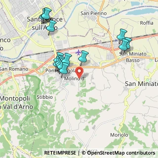 Mappa Via San Saturnino, 56028 San Miniato PI, Italia (2.11133)