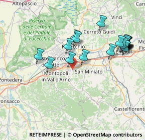 Mappa Via San Saturnino, 56028 San Miniato PI, Italia (8.947)