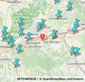 Mappa Via San Saturnino, 56028 San Miniato PI, Italia (10.5725)