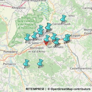 Mappa Via San Saturnino, 56028 San Miniato PI, Italia (6.02)