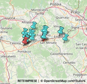 Mappa Via San Saturnino, 56028 San Miniato PI, Italia (10.701)