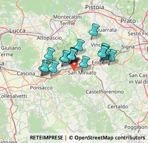 Mappa Via San Saturnino, 56028 San Miniato PI, Italia (9.711)