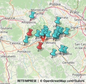Mappa Via San Saturnino, 56028 San Miniato PI, Italia (10.5935)