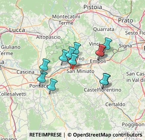 Mappa Via San Saturnino, 56028 San Miniato PI, Italia (10.92083)