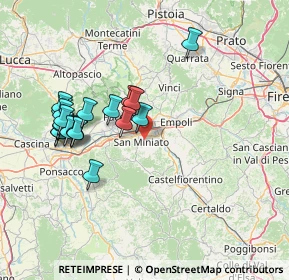 Mappa Via di Pancole, 56028 San Miniato PI, Italia (15.0775)