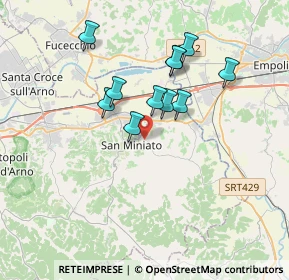 Mappa Via di Pancole, 56028 San Miniato PI, Italia (3.08727)
