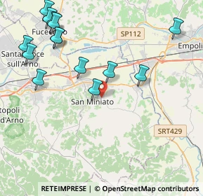 Mappa Via di Pancole, 56028 San Miniato PI, Italia (5.09714)
