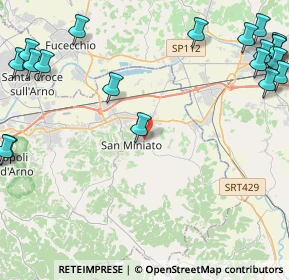 Mappa Via di Pancole, 56028 San Miniato PI, Italia (6.866)