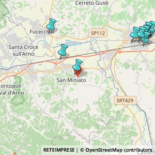 Mappa Via di Pancole, 56028 San Miniato PI, Italia (6.98727)
