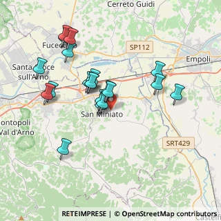 Mappa Via di Pancole, 56028 San Miniato PI, Italia (3.6405)