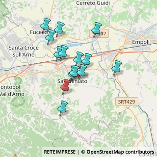 Mappa Via di Pancole, 56028 San Miniato PI, Italia (3.08214)