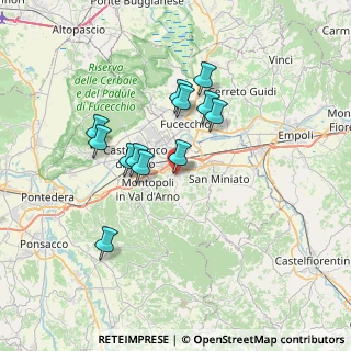 Mappa Via Antonio Labriola, 56028 San Miniato PI, Italia (6.15917)