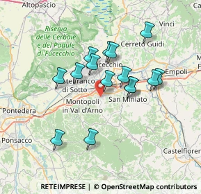 Mappa Via Antonio Labriola, 56028 San Miniato PI, Italia (6.132)