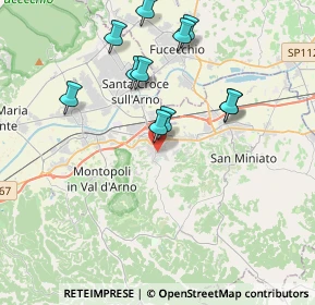 Mappa Via Antonio Labriola, 56028 San Miniato PI, Italia (3.86818)