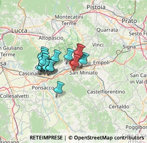 Mappa Via Antonio Labriola, 56028 San Miniato PI, Italia (10.9285)