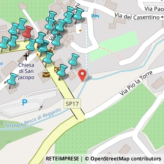 Mappa Via dei Sette Ponti nn., 50066 Reggello FI, Italia (0.08929)