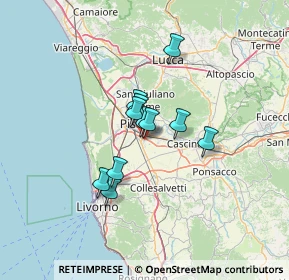 Mappa Via Cava, 56121 Pisa PI, Italia (8.95273)